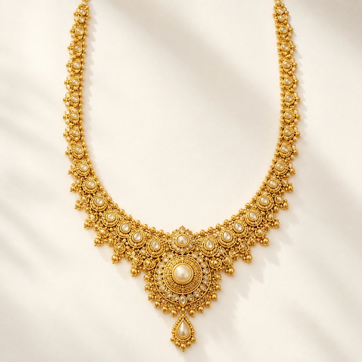 Gold necklace jewellery